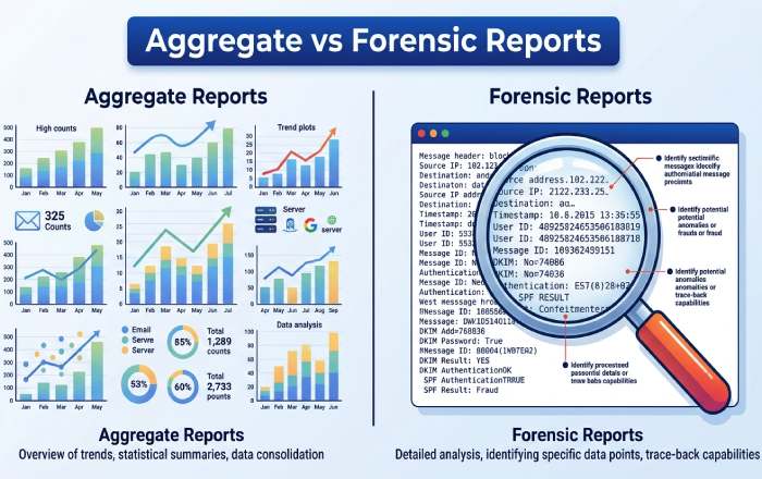Aggregate vs Forensic Reports Comparison