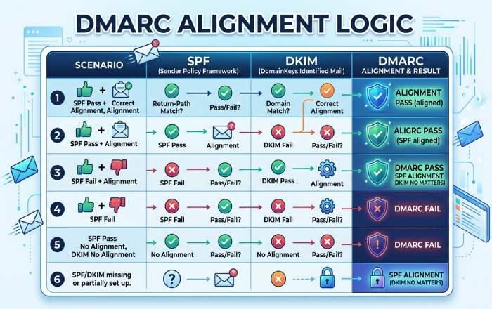 DMARC Alignment Logic Matrix