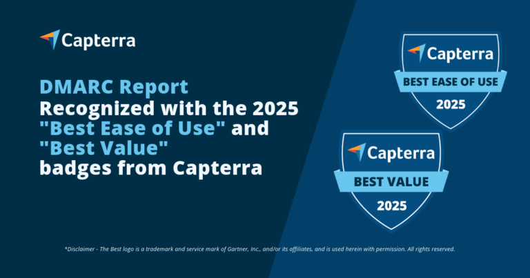 Another win for DMARC Report! We’ve been honored by Capterra
