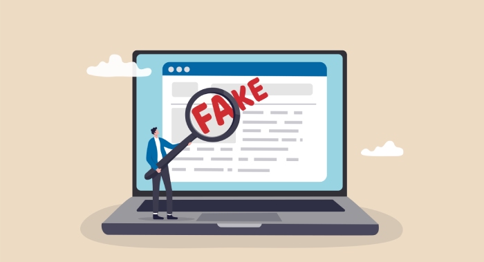 fake website