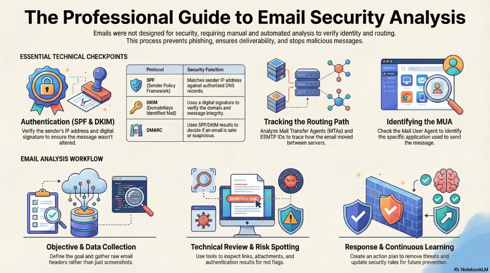 analyze an email for security