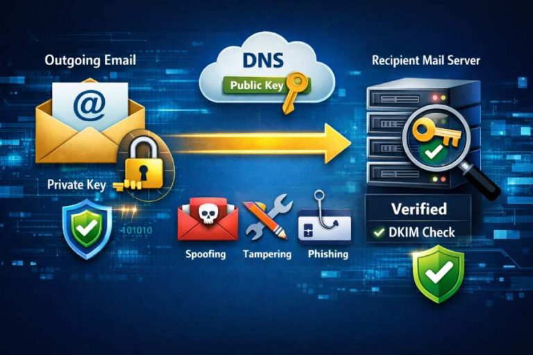 The role of DKIM public and private keys in email security