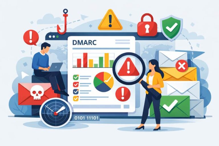 What are common issues revealed by DMARC aggregate reports and how should I prioritize them?