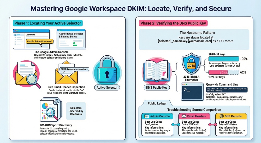 Mastering Google Workspace DKIM: Locate, Verify, and Secure