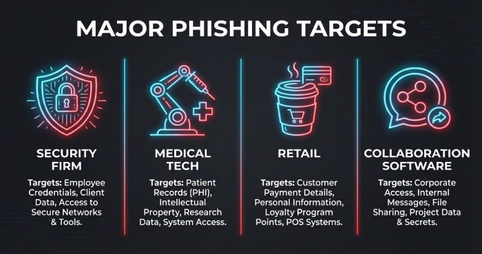 Major Phishing Targets
