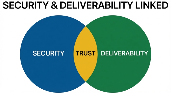 Security & Deliverability Venn Diagram