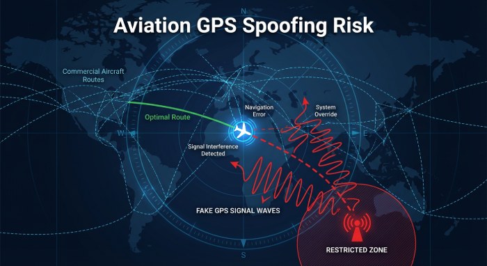 Aviation GPS Spoofing Risk