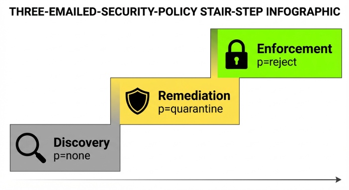 A Safe Rollout: From p=none to p=reject