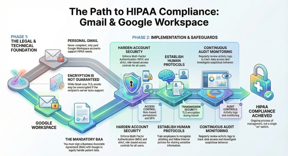 Navigating HIPAA Compliance for Gmail and Google Workspace