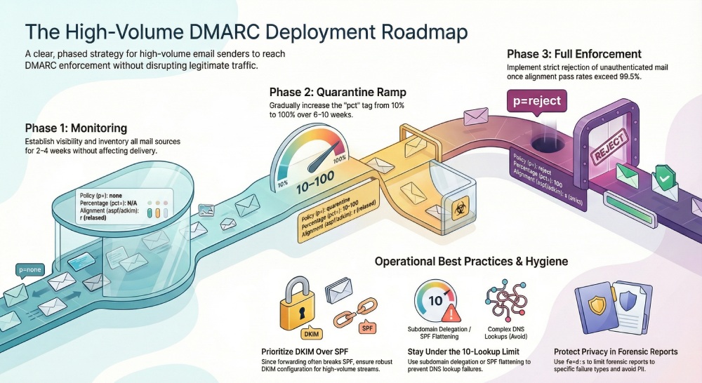 High-Volume DMARC Deployment Roadmap