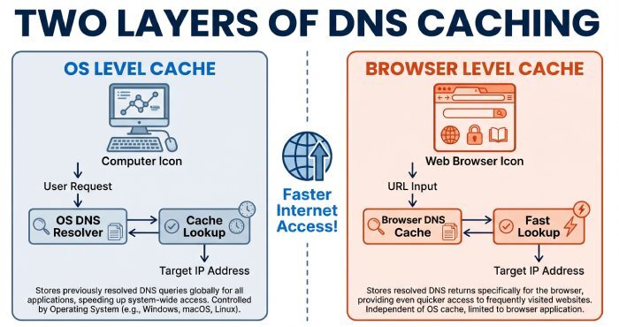 Two Layers of DNS Caching