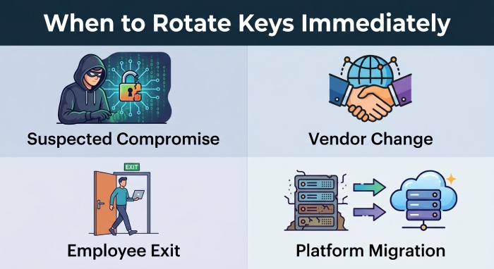 When to Rotate Keys Immediately
